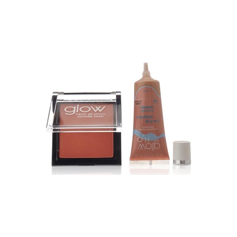 Renova Kit Rubor Coral & Maq Glow H2O Natural