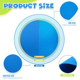 Jexine 36 Pcs Non Slip Poly Spot Markers Vinyl Agility Dots Poly Spots for Gym Floor Multicolor Floor Dots Circle Poly Dots for Kids Sports Games Gym Classroom Activities (10 Inch, Elegant Color)