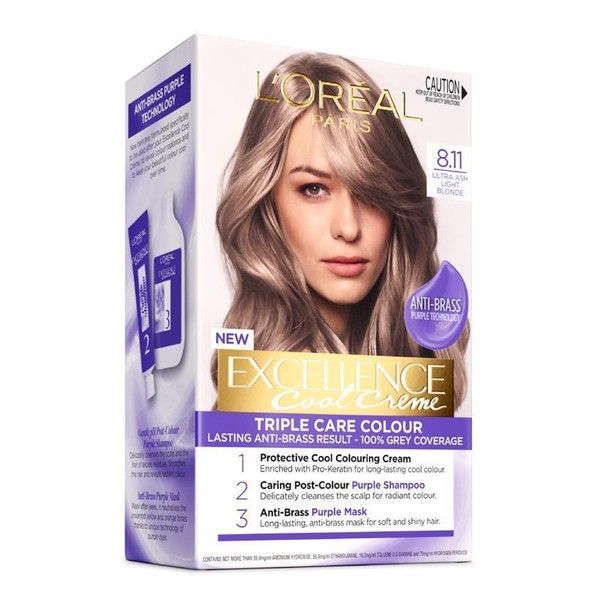 L'Oreal Paris Excellence Cool Creme Permanent Hair Colour 8.11 Ultra