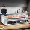 VEVOR Hot Dog Roller, 5 Roller Grill, Hold 12 Hot