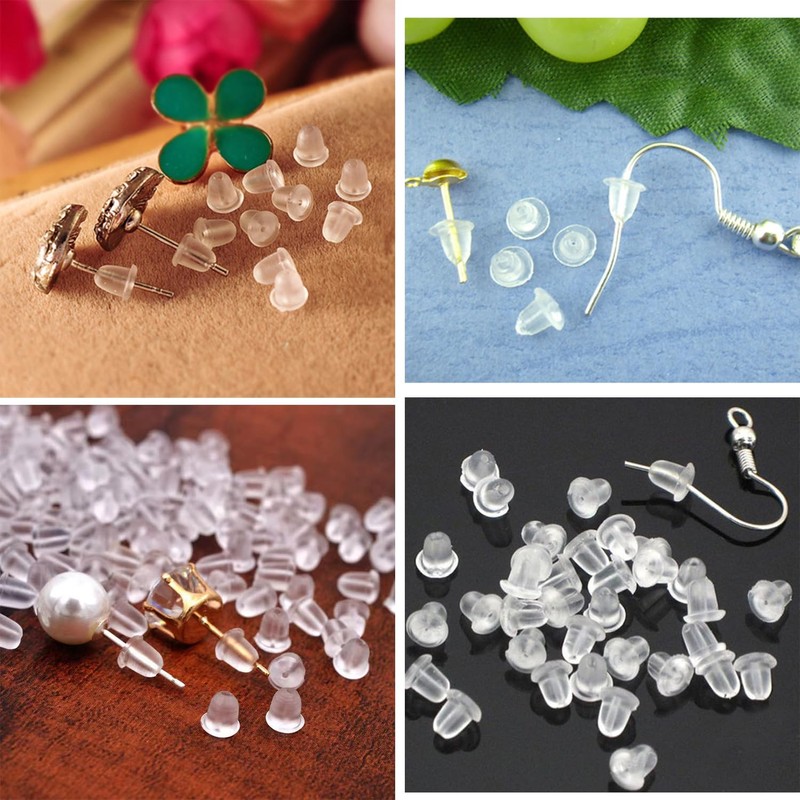 Earring Back Ear Safety Backing Pads Earring Backstops Bullet Clutch