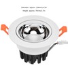 LED Downlight Aluminum Adjustable Angle Dustproof Ceiling Embedded Spotlight for