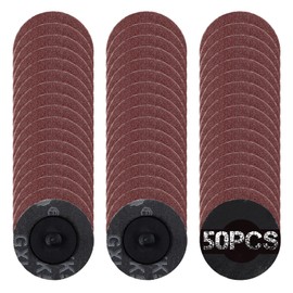 SPEEDWOX #80 50pcs Roll Lock Sanding Disc Roll Lock Disc Quick Change Sanding Disc Quick Change Sanding Pad Sanding Disc 50mm Sanding Pad 50mm Sanding Pad Polishing Tool Quick Change Polishing Disc R