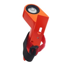 Nivel de varilla de grado con nivel de burbuja horizontal, nivel de poste de aluminio, medición vertical de burbuja para varillas, Naranja            