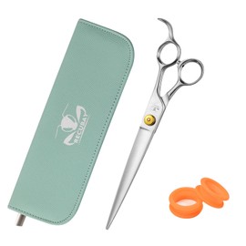 Recubay Gold Mantis Professional Dog Shears,8.0" Straight Shear For Thick Long Hair Large Dog Cat