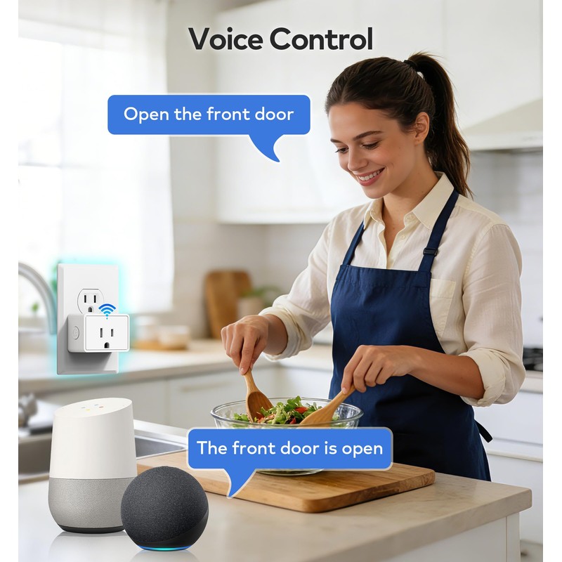 TEEHO G1 Gateway for Smart Door Lock with Smart Plug,