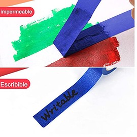 WHSCwp Blue Masking Tape,Masking Tape for painting, 24mm x 20m Masking Painters Tape,Indoor Decorating Artist Craft Tape (10)