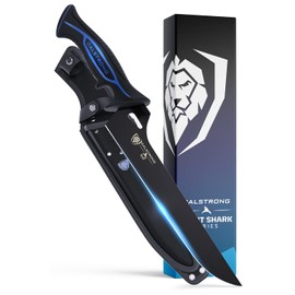 Dalstrong Slicing & Carving Fillet Knife - 10 inch - Night Shark Series-7CR17MOV High Carbon Steel-Titanium Coated-Fillet Knife for Fish & Meat Slicer - Polypropylene Handle - Sheath- NSF Certified