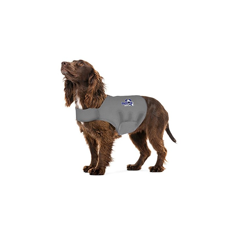 Mellow Shirt Dog Anxiety Calming Wrap, Large, Aluminum