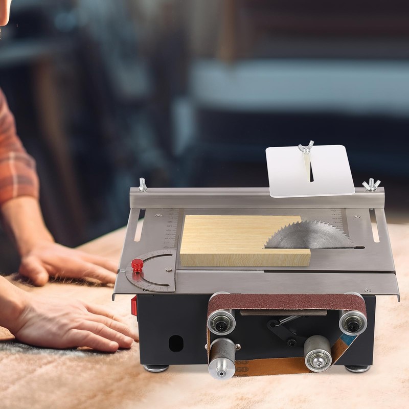 Mini Table Saw, Electric Saw Cutter & Belt Sander 200W