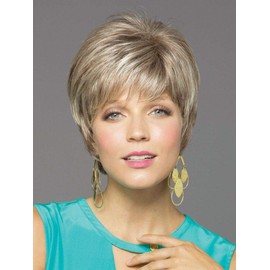 Sally Wig Color Dark Chocolate - Noriko Wigs 5" Short Pixie Style Fringe Tapered Nape Monofilament Synthetic Average Cap Bundle MaxWigs Hairloss Booklet