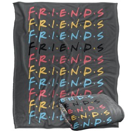 FRIENDS Silky Touch Kuscheldecke, superweich, 152 x 127 cm