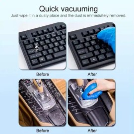Esponja Gel Slime Limpieza Teclados Auto Coche No Pegajoso F Color Azul                                                                               