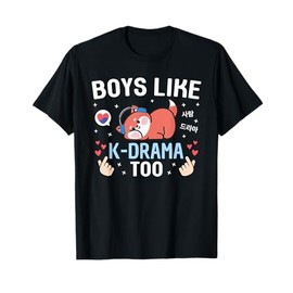 Boys Like K-Drama Too Fox Cute Boys Korean Drama Kids Kdrama T-Shirt