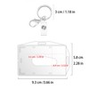 PaiLeWei 6 Stück Ausweishülle mit Schlüsselring,Durchsichtige Kartenhülle,Badge Holder Karten für