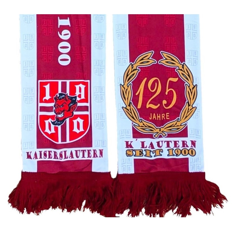 Generisch Kaiserslautern Anniversary Scarf – 125 Years of Tradition (Silk