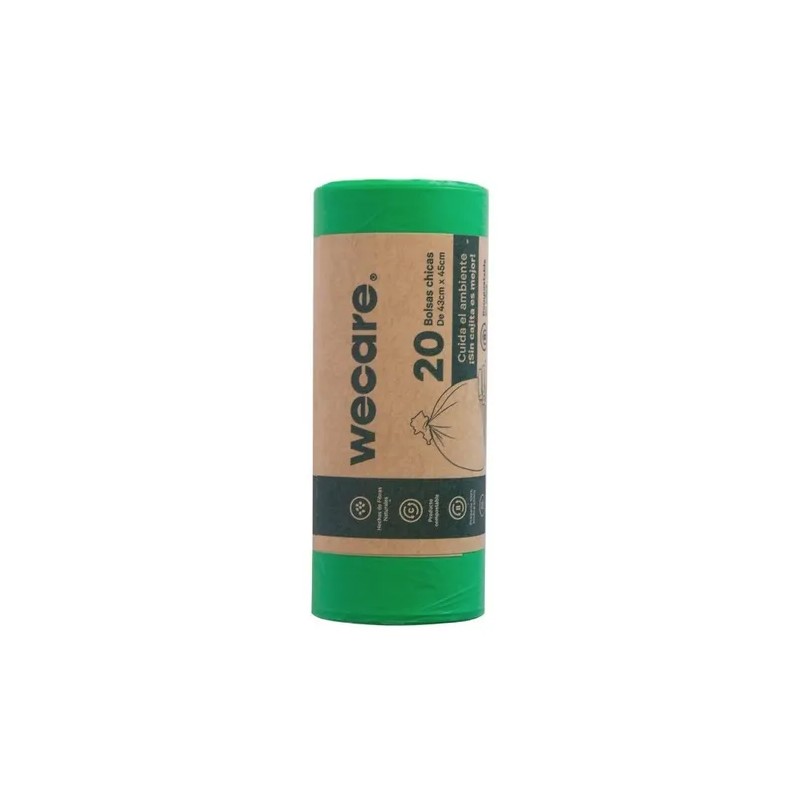 Bolsa P Basura We Care Biodegradables Chicas 45x43 - 80