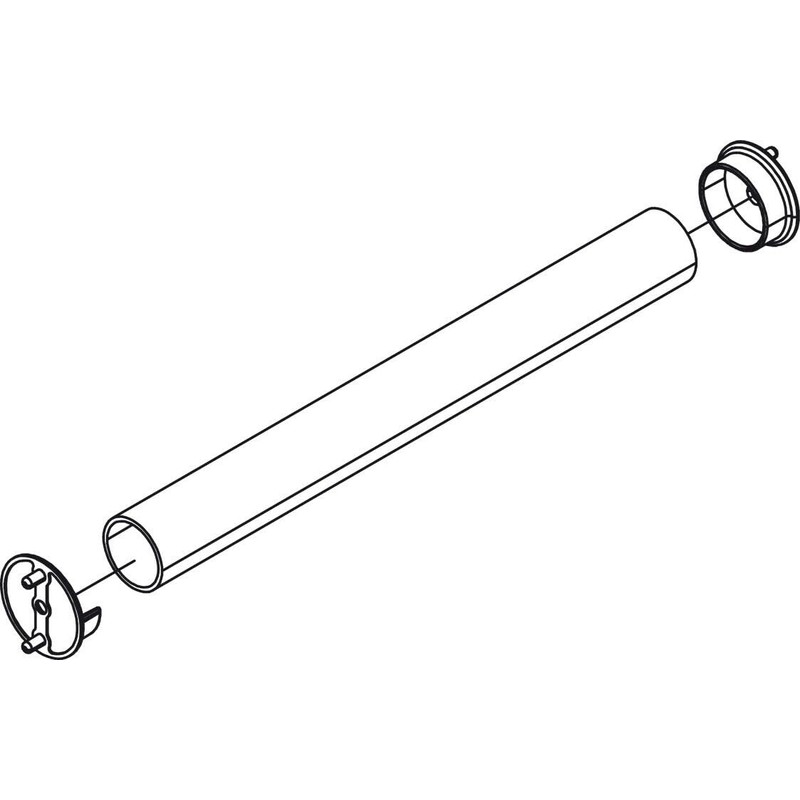 Premium 1 5/16 Inch Diameter Round Wardrobe Tube Closet Rod