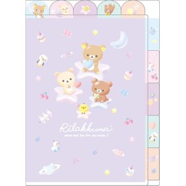 FA15502 Rilakkuma Vertical and Horizontal Index Holder (5 Pockets)
