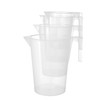 HENDI Measuring Jug with Scale, Stackable, Shatterproof, 1.0 L, Diameter