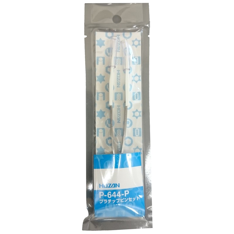 Hozan Plastic Tip Tweezers, Tip Width: 0.02 inches (0.6 mm),