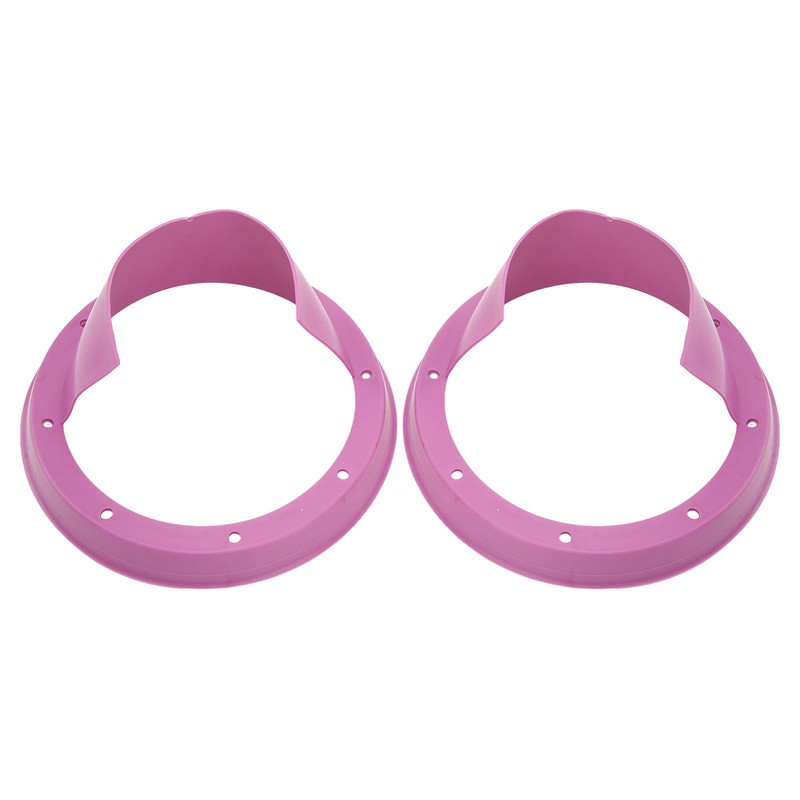 6.5in 2 Pcs Purple Car Speaker Baffle Kits Silicone Horn
