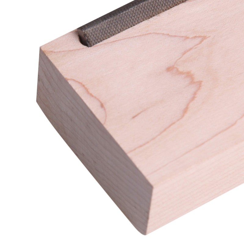 Yibuy 153mm ギターフレットファイル ギターエッジ 工具 メープルウッドブロック 面取り ギターフレットの修正工具 ギターアクセサリー