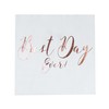 Ginger Ray Best Day Ever Rose Gold Paper Wedding Napkins