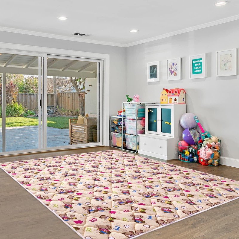 Vibe bear Baby Play Mat 71" X 59", Premium Thicker