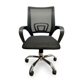 4Tune Silla para Oficina  Tipo Mesh  55 cm x 89-100 cm x 55 cm  Negro                                                                                 
