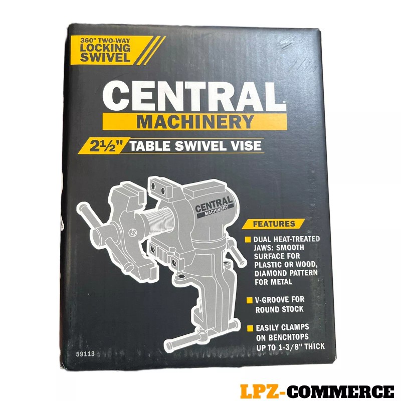 Central Machinery 2 1/2" Table Top Swivel Vise Clamp On