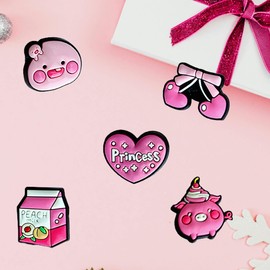 BULKITEM 25PCS Pink Decorations Charms for Clog Accessories Pins for Girls Women Cute Pink Gifts,Pink Shoe Charms Accessories Decorations