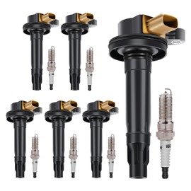 Yikesai Ignition Coil Pack Spark Plug Compatible with 3.5L EcoBoost V6 Turbo - 2011-2020 Ford F150, Expedition, Explorer, Transit, Flex, Taurus, Lincoln MKS, MKT, Navigator - Set of 6, UF646
