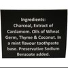 Organic Bamboo Charcoal Toothpaste 100% Natural Teeth Whitening Oral Care