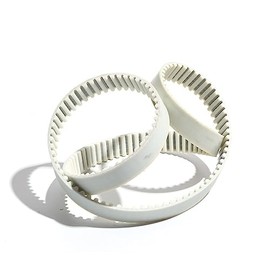 Black strap HTD5M 820 830 840 850 860 870 5M White PU Polyurethane Timing Belt Closed Loop Toothed Belt 15mm 20mm 25mm 30mm Width White PU Gear Pulley Belt Conveyor belts ( Size : 5M-840 , Color : Wid