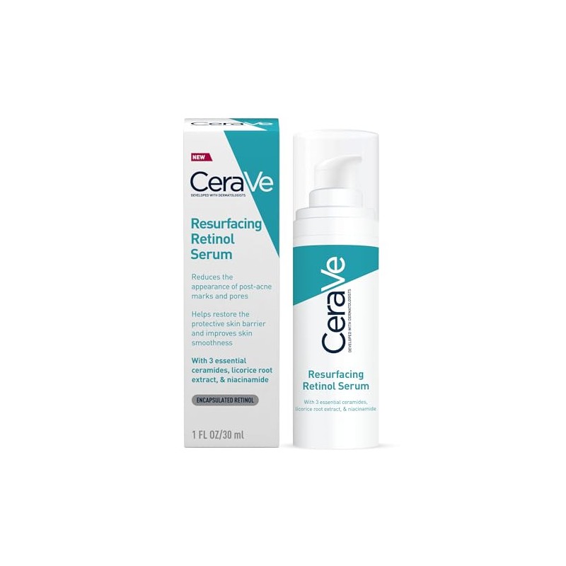CeraVe Resurfacing Retinol Face Serum for Blemish-Prone Skin, 30ml