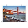 CORFOTO 10x8ft Fabric Golden Gate Bridge Backdrop California San Francisco