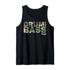 Drum And Bass Raver DNB Jungle Music Love Camo Drum And Bass Tank Top