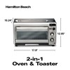 Hamilton Beach 2-in-1 Countertop Toaster Oven and Long Slot 2