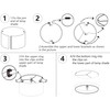GOSO Drum Leopard Lamp Shades for Table Lamps Set of