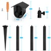 TIUIHU Spike Pole Mount Ground Stake with Protective Case for