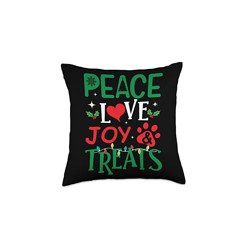Peace Love Joy Treats Dog Christmas Xmas Gift Cute Peace