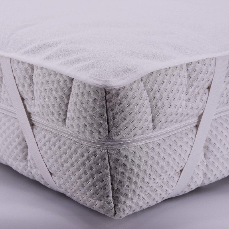 Setex Terry Towelling Waterproof Mattress Protector, Generation, White, F4PE, Terrycloth,