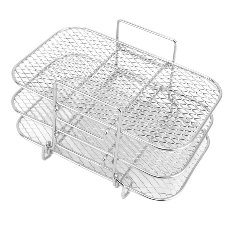 Fryer Rack 3 Layer Design Grill Rack Stainless Steel Dehydrator
