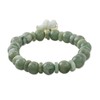 NOVICA Artisan Handmade Jade Beaded Stretch Bracelet in Thailand with