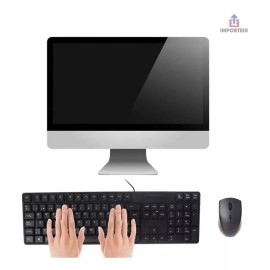 Importeek Teclado Usb Alambrico Slim Computadora Pc Escritorio Laptop