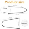 4PCS Car Radio Removal Tool Kit, U & V Shape