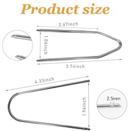 4PCS Car Radio Removal Tool Kit, U & V Shape Tools for Easy Removal of Car Stereos, Compatible with Most Vehicles, Durable and Easy to Use