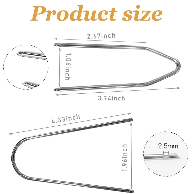 4PCS Car Radio Removal Tool Kit, U & V Shape