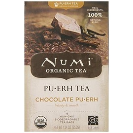 NUMI TEA TEA,OG2,CHOCOLATE PUERH, 16 BAG